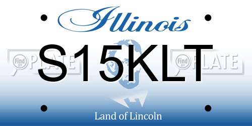 S15KLT Illinois License Plate