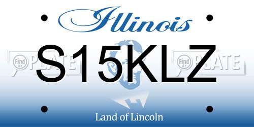 S15KLZ Illinois License Plate