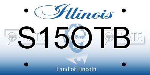 S15OTB Illinois License Plate