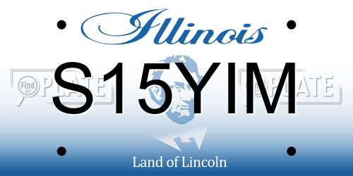 S15YIM Illinois License Plate
