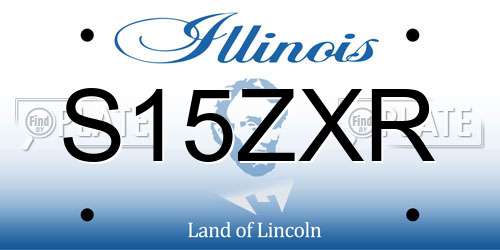 S15ZXR Illinois License Plate