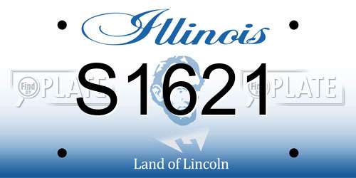 S1621 Illinois License Plate