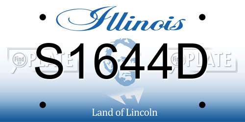S1644D Illinois License Plate