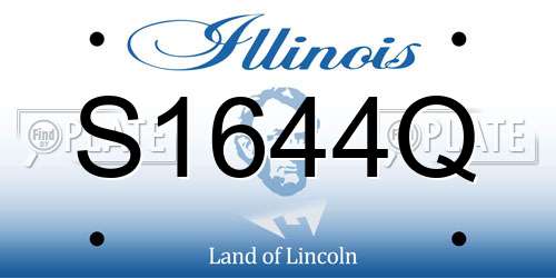 S1644Q Illinois License Plate