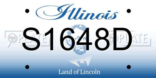 S1648D Illinois License Plate