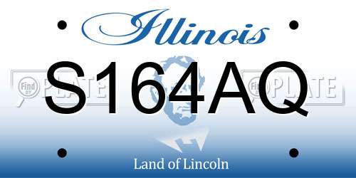 S164AQ Illinois License Plate