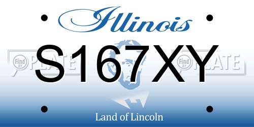 S167XY Illinois License Plate
