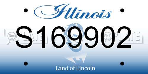 S169902 Illinois License Plate