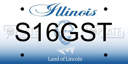 S16GST Illinois License Plate