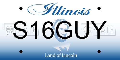 S16GUY Illinois License Plate