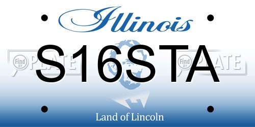 S16STA Illinois License Plate
