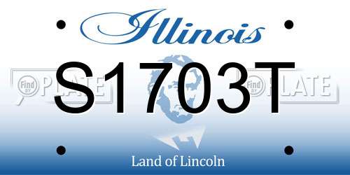 S1703T Illinois License Plate
