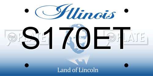 S170ET Illinois License Plate