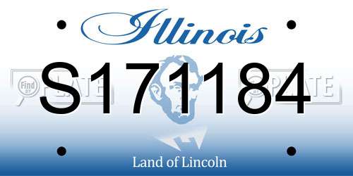 S171184 Illinois License Plate