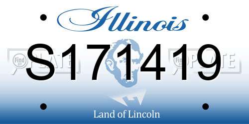 S171419 Illinois License Plate