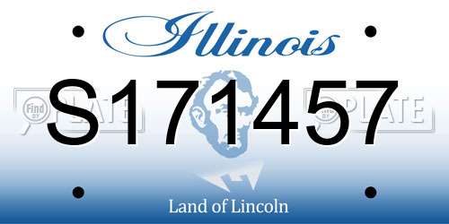S171457 Illinois License Plate