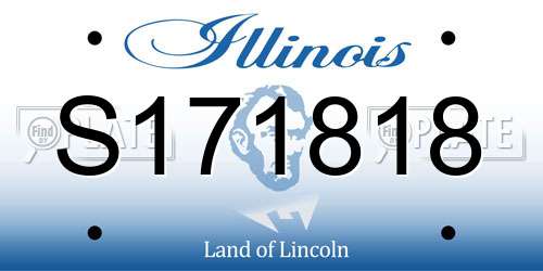 S171818 Illinois License Plate