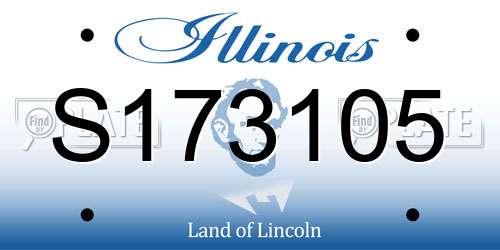 S173105 Illinois License Plate