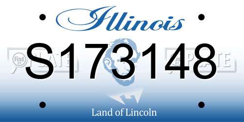 S173148 Illinois License Plate