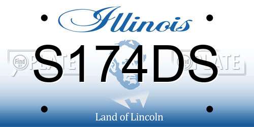 S174DS Illinois License Plate