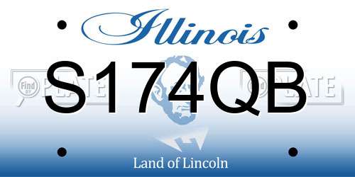S174QB Illinois License Plate