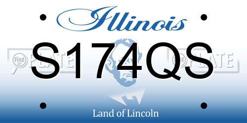 S174QS Illinois License Plate