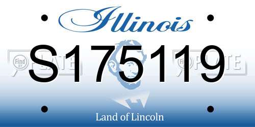 S175119 Illinois License Plate