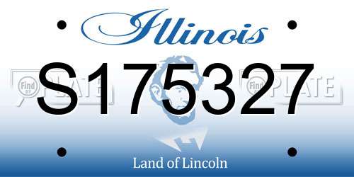 S175327 Illinois License Plate