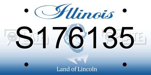 S176135 Illinois License Plate
