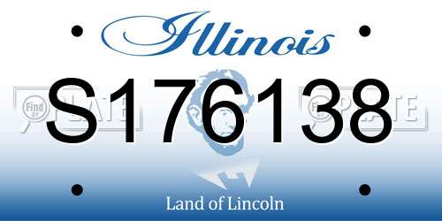S176138 Illinois License Plate