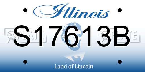 S17613B Illinois License Plate