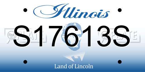 S17613S Illinois License Plate