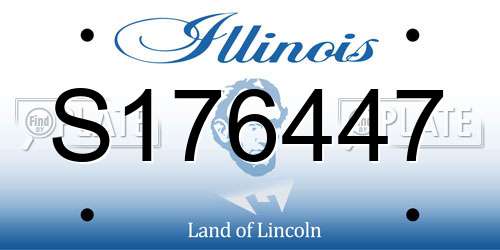 S176447 Illinois License Plate