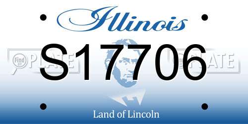 S17706 Illinois License Plate