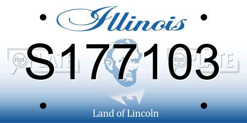 S177103 Illinois License Plate