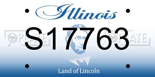 S17763 Illinois License Plate