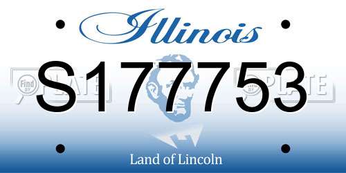 S177753 Illinois License Plate