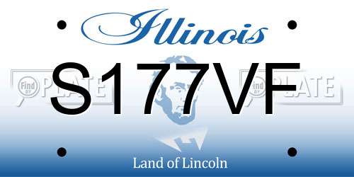 S177VF Illinois License Plate