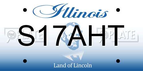 S17AHT Illinois License Plate