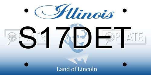 S17DET Illinois License Plate