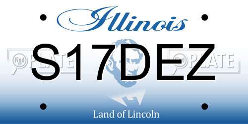 S17DEZ Illinois License Plate