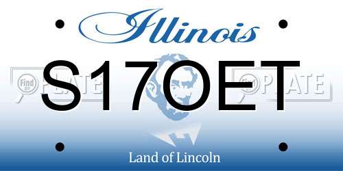 S17OET Illinois License Plate