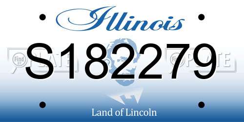 S182279 Illinois License Plate