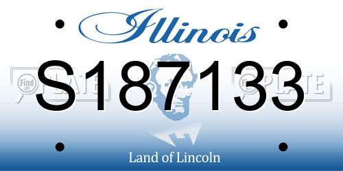 S187133 Illinois License Plate
