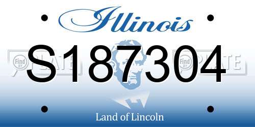 S187304 Illinois License Plate