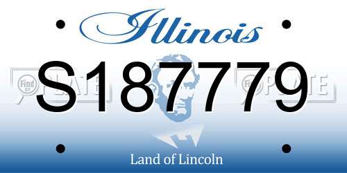 S187779 Illinois License Plate