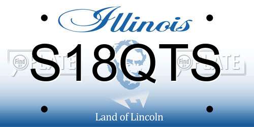 S18QTS Illinois License Plate