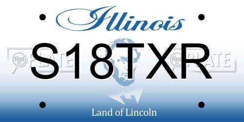 S18TXR Illinois License Plate