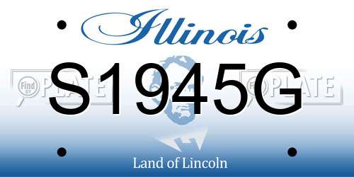 S1945G Illinois License Plate