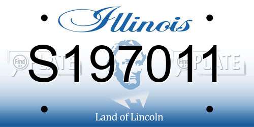 S197011 Illinois License Plate